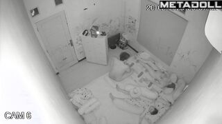 My girlfriend's amazing parents fuck in their messy room hidden IP cam