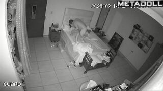 Naughty naked Spanish brunette mature mom fucks her husband wildly live HD