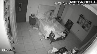 Naughty naked Spanish brunette mature mom fucks her husband wildly live HD