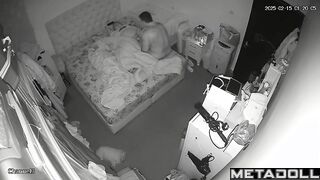 Turkish married coiple having sex wildly in their bed recording