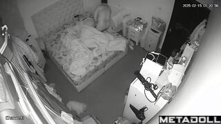 Turkish married coiple having sex wildly in their bed recording