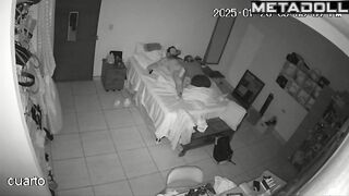 Scottish mature couple having sex before going to sleep spy cam