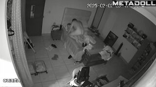 Mom and Dad having sex before going to sleep hidden IP cam