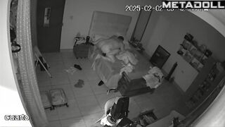 Mom and Dad having sex before going to sleep hidden IP cam