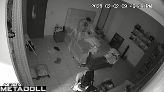 Mom and Dad having sex before going to sleep hidden IP cam