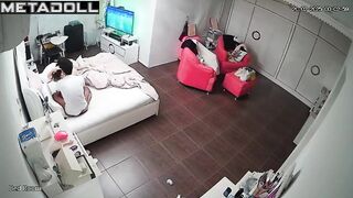 Perverse Welsh brunette mother is fucked on the floor hidden IP camera