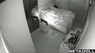 Dirty couple having sex until they fall asleep hidden cam