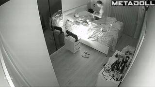 Dirty couple having sex until they fall asleep hidden cam