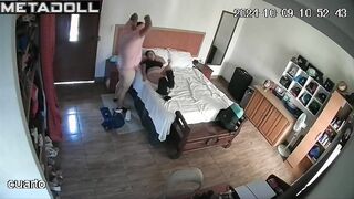 Mature Russian brunette MILF sex in the bedroom live HD