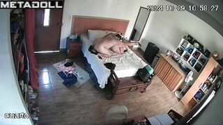 Mature Russian brunette MILF sex in the bedroom live HD