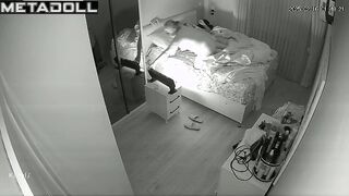 Beautiful Israeli dirty couple fuck in their bed wildly