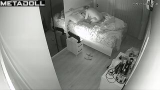 Beautiful Israeli dirty couple fuck in their bed wildly