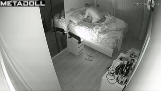 Beautiful Israeli dirty couple fuck in their bed wildly