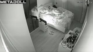 Beautiful Israeli dirty couple fuck in their bed wildly