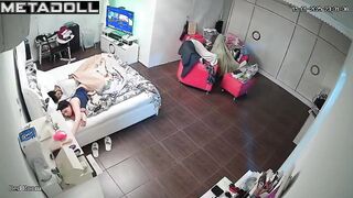 Naughty Polish brunette mother fucks a young guy hidden camera