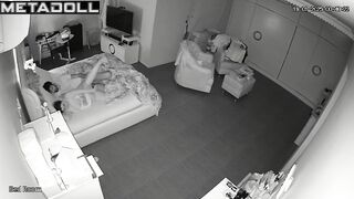 Amazing mature couple fuck in the living room hidden camera