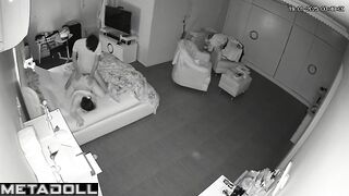 Amazing mature couple fuck in the living room hidden camera