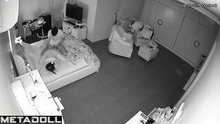 Amazing mature couple fuck in the living room hidden camera