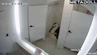 Korean college girls in the dressing room