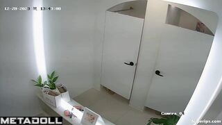 Korean college girls in the dressing room