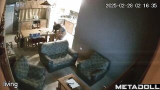 My amazing neighbours having sex in their bed hidden camera