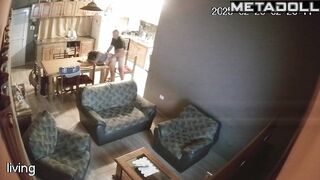 My amazing neighbours having sex in their bed hidden camera