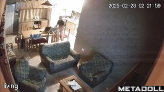 My amazing neighbours having sex in their bed hidden camera