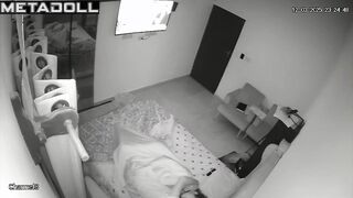 Horny Estonian brunette student girl gets fucked hard by her husband real spy cam