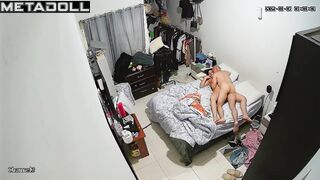 My amazing parents having sex in their bed hidden camera
