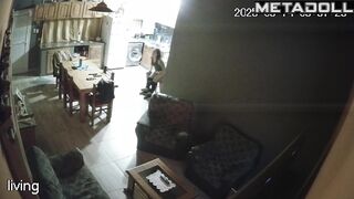Naked Greek brunette wife fucked by her husband's boss for promotion spy cam