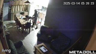 Naked Greek brunette wife fucked by her husband's boss for promotion spy cam