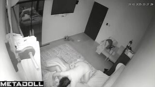 Married couple having sex in their bedroom live