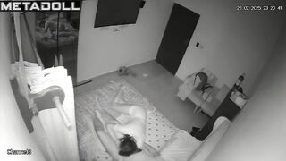 Married couple having sex in their bedroom live