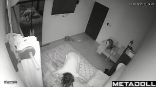 Married couple having sex in their bedroom live