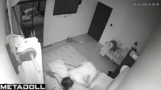 Married couple having sex in their bedroom live