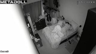 Real Swedish parents having sex in their bed wildly hidden camera