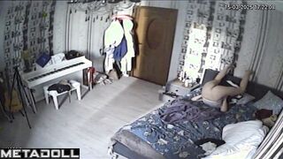 Skinny Ukrainian mom has orgasms while watching porn with a vibrator