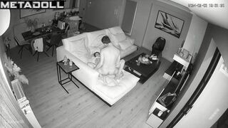 Real Belgian new couple fuck wildly in their bed spy cam