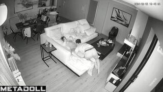 Real Belgian new couple fuck wildly in their bed spy cam