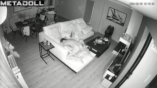Real Belgian new couple fuck wildly in their bed spy cam