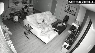 Real Belgian new couple fuck wildly in their bed spy cam