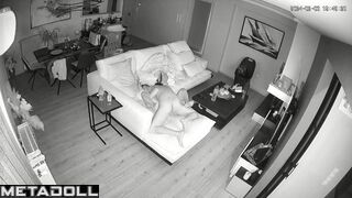 Real Belgian new couple fuck wildly in their bed spy cam