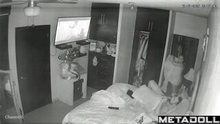 Real amateur couple fuck before going to sleep live