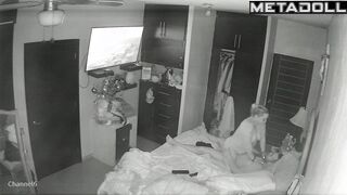 Real amateur couple fuck before going to sleep live