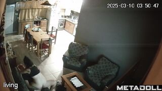 Sweet British brunette mom sucks old cock and got cum