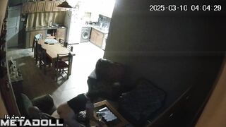 Sweet British brunette mom sucks old cock and got cum
