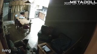 Sweet British brunette mom sucks old cock and got cum