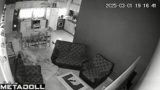 Married couple having sex brutally in their bed real spy cam