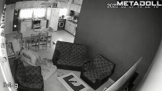 Married couple having sex brutally in their bed real spy cam