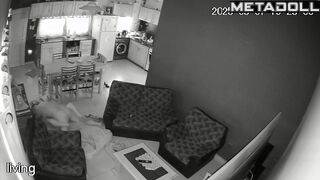 Married couple having sex brutally in their bed real spy cam